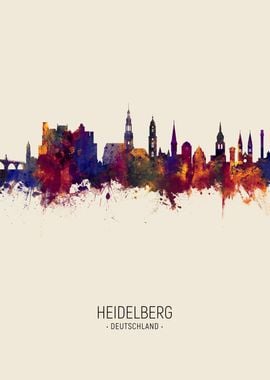 Heidelberg Germany Skyline