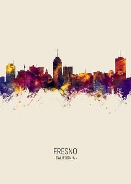 Fresno California Skyline