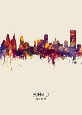 Buffalo New York Skyline