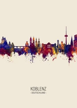 Koblenz Germany Skyline