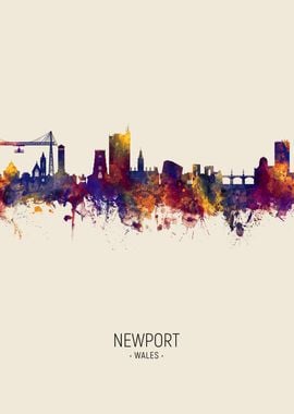 Newport Wales Skyline