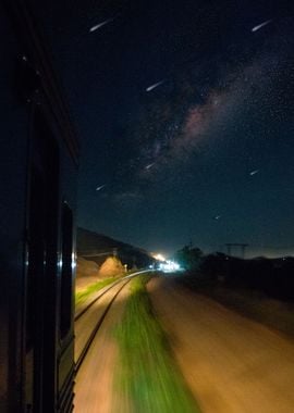 Train and Galaxy