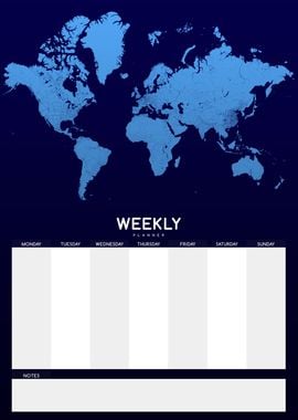 Weekly Planner blue