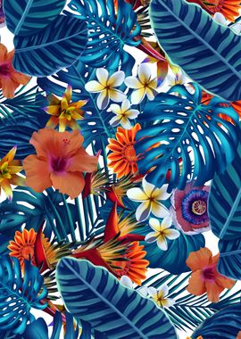 Tropical garden pattern 6