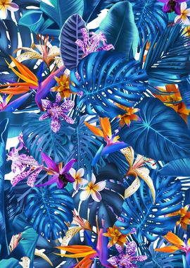 Tropical garden pattern 9