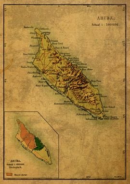 Aruba Map 1914