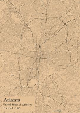 Atlanta city map