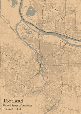 Portland city map