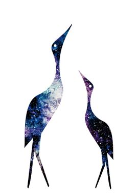 Space flamingos