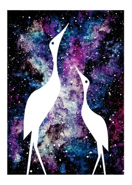 Space flamingos