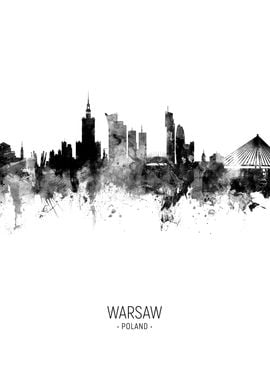 Warsaw Poland Skyline