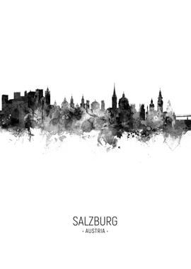 Salzburg Austria Skyline