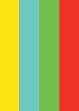 Yellow Blue Green Red