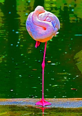 Pink flamingo