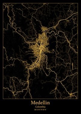 Medellin Colombia map