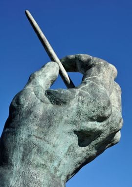 Art hand with baton