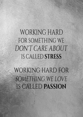 Stress vs Passion