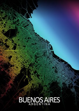 Buenos Aires Rainbow Map