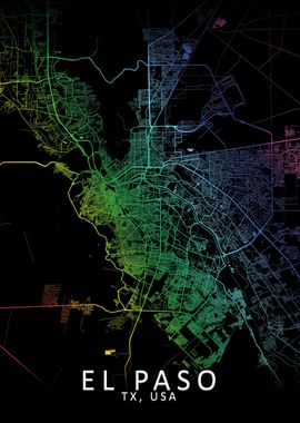 El Paso Rainbow City Map