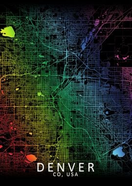 Denver Rainbow City Map