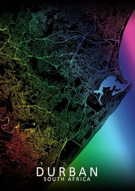  Durban Rainbow City Map