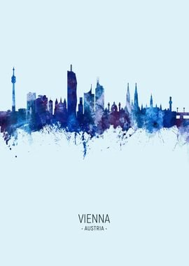 Vienna Austria Skyline