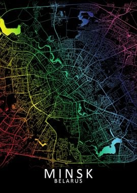 Minsk Rainbow City map