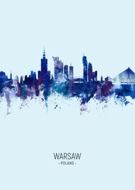 Warsaw Poland Skyline