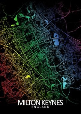 Milton Keynes  Rainbow Map