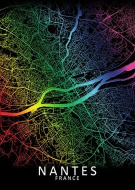 Nantes Rainbow City Map