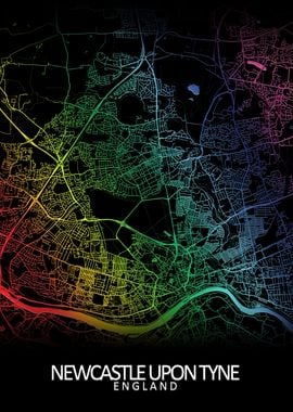 Newcastle Rainbow City Map