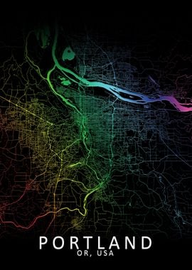 Portland Rainbow City Map