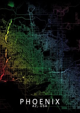 Phoenix Rainbow City Map