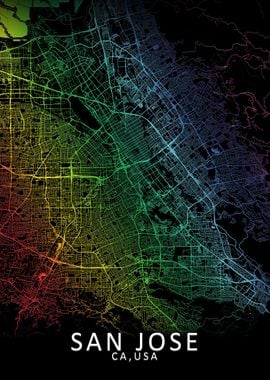 San Jose Rainbow City Map