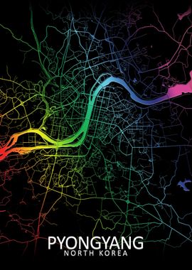 Pyongyang Rainbow City Map