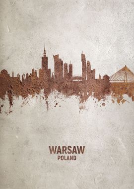 Warsaw Poland Skyline