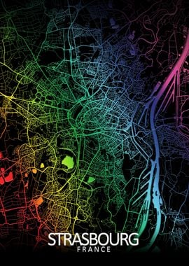 Strasbourg Rainbow CityMap