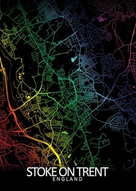 Stoke on Trent Rainbow Map