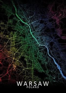 Warsaw Rainbow City Map