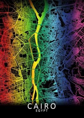 Cairo Rainbow City Map