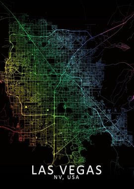 Las Vegas Rainbow City Map