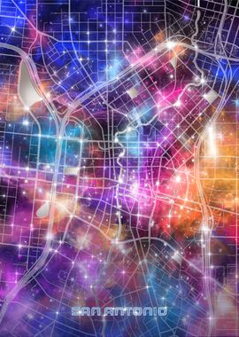 san antonio map galaxy