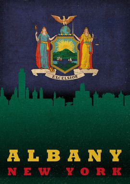 Albany New York City Flag