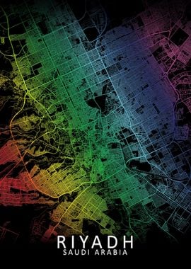 Riyadh Rainbow City Map