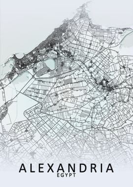 Alexandria White City Map