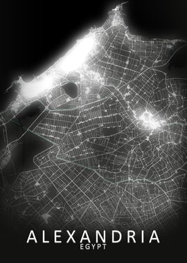 Alexandria LED Glow Map