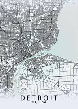 Detroit White City Map