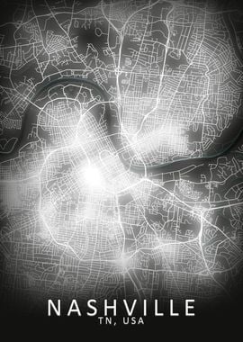 NashvilleLED Glow City Map