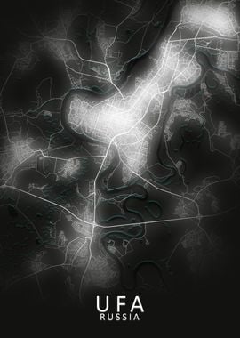 Ufa LED Glow City Map