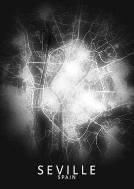 Seville LED Glow City Map